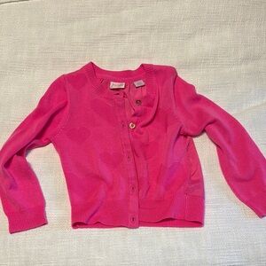 Pink Kids Cardigan Sweater
